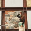 Green Laser Cut Clutch with Chain