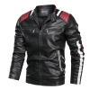 Mens Biker Jacket With Shoulder Details - Image 3