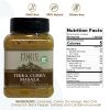 Pride of India – Tikka Curry Masala Seasoning Spice – Gourmet Curry Mix – Ideal for Vegetarian and Meat Dishes – Natural & GMO Free – Easy To Use - 8 oz. Medium Dual Sifter Jar - Image 2
