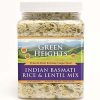 White Rice & Yellow Lentil Superfood Mix - 24 Ounce / 680 Grams Jar (15+ Servings) - Proudly Made in America - Healthy Nourishing Essentials by Green Heights