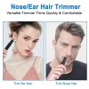 Ear and Nose Hair Trimmer for men and women-2020;  Professional nose hair trimmer with Stainless Steel Blad & IPX7 Waterproof System;  Facial Eyebrow and Nose Hair Remover. - Image 2