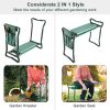 Foldable Garden Kneeler Seat with Kneeling Soft Cushion Pad Tools Pouch Portable Gardener - Image 3