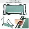 Foldable Garden Kneeler Seat with Kneeling Soft Cushion Pad Tools Pouch Portable Gardener - Image 4