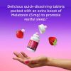 OLLY Extra Strength Sleep Fast Dissolves Supplement, 5mg Melatonin, Lemon Balm, Vegan, Strawberry, 30 Count - Image 3