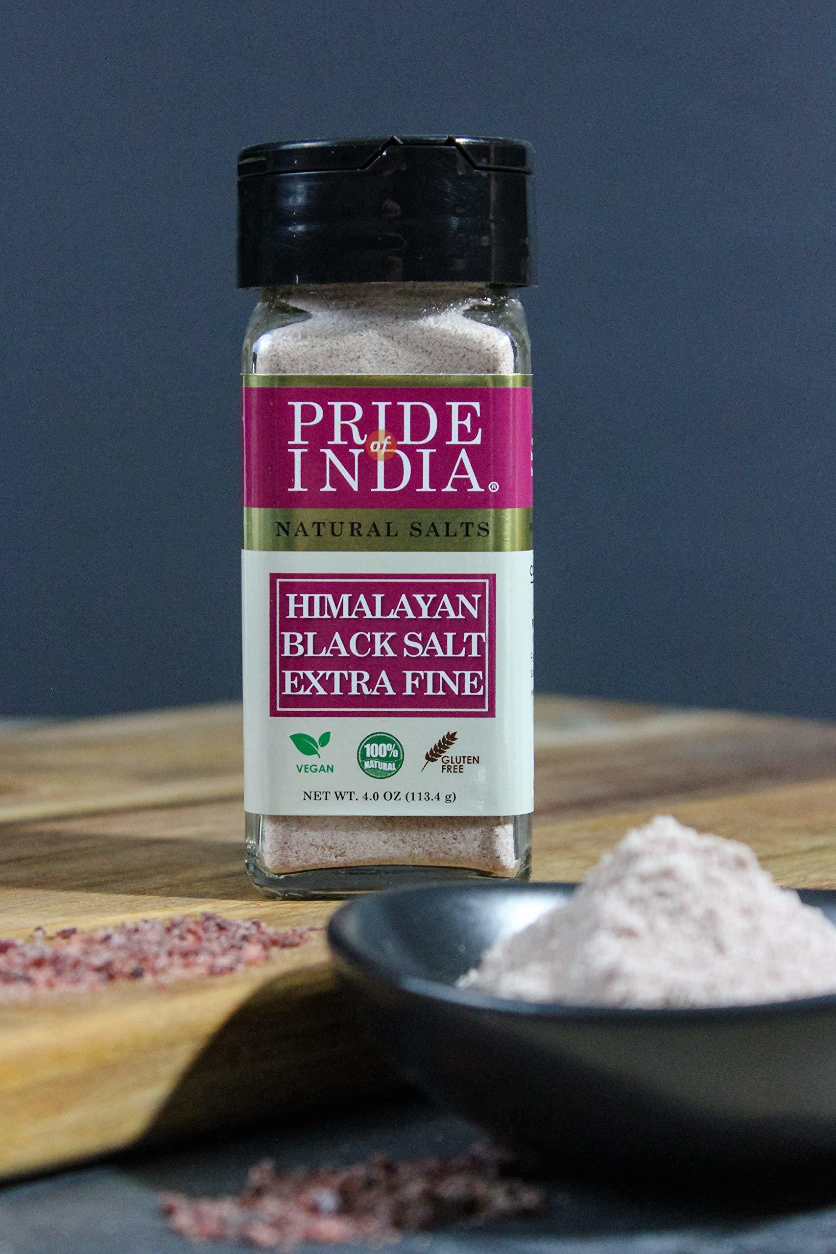 Pride Of India - Himalayan Black Rock Salt - Fine Grind, (4.8 oz) - Kala Namak, Contains 84+ Minerals, Perfect for Cooking, Tofu Scramble - Image 4