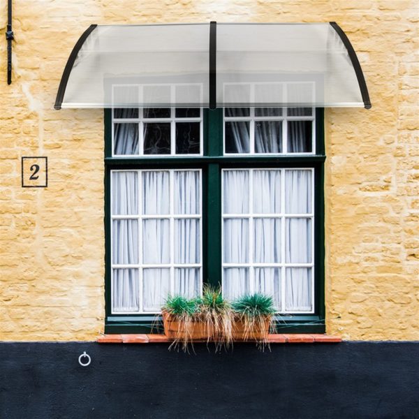 80"x 40" Outdoor Front Door Window Awning Patio Canopy Rain Cover UV Protected Eaves RT - Image 3