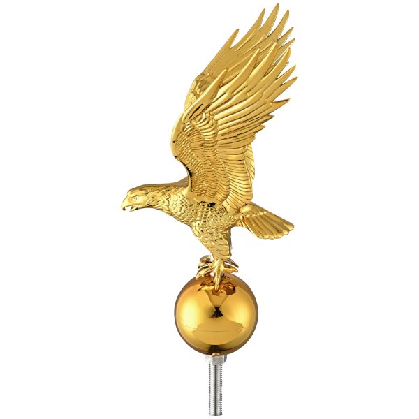 Flagpole 14" Eagle Topper Gold Finial Ornament for 20/25/30Ft Telescopic Pole Yard Outdoor - Image 3
