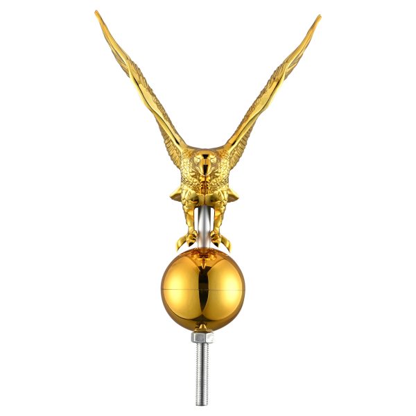 Flagpole 14" Eagle Topper Gold Finial Ornament for 20/25/30Ft Telescopic Pole Yard Outdoor - Image 4